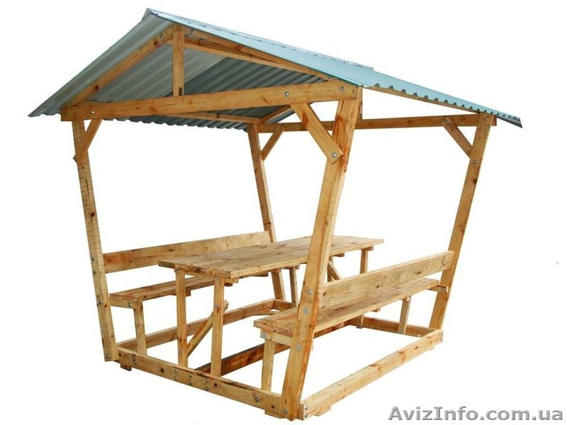 Альтанки для дачі та саду з дерева - <ro>Изображение</ro><ru>Изображение</ru> #1, <ru>Объявление</ru> #1034350