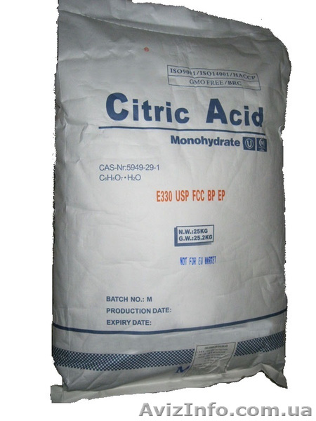 Лимонная кислота Citric Acid 25 кг. - <ro>Изображение</ro><ru>Изображение</ru> #1, <ru>Объявление</ru> #1500179
