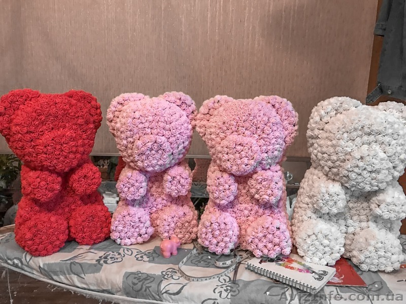 Купить,продам   мишку   из 3D роз (TEDDY BEAR) в Ровно - <ro>Изображение</ro><ru>Изображение</ru> #1, <ru>Объявление</ru> #1641503