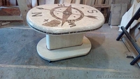 Стол мраморный и дубовый - <ro>Изображение</ro><ru>Изображение</ru> #1, <ru>Объявление</ru> #1580493