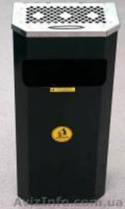 Урна-Пепельница Призма с н/ж крышкой