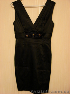 Продам коктельное платье черное атласное - <ro>Изображение</ro><ru>Изображение</ru> #2, <ru>Объявление</ru> #980035