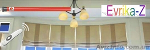 Карнизи розсувні з електроприводом. Сучасні штори та гардини.