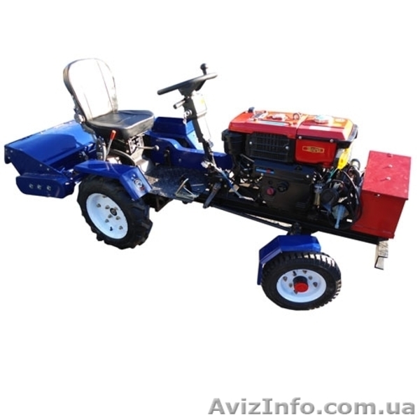 Минитрактор из мотоблока Заря электростартер гидравлика - <ro>Изображение</ro><ru>Изображение</ru> #1, <ru>Объявление</ru> #964525