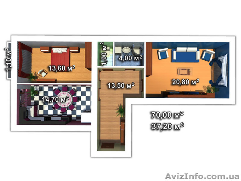 Хорошая квартира под Киевом - <ro>Изображение</ro><ru>Изображение</ru> #3, <ru>Объявление</ru> #995083