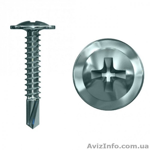 Саморез с прессшайбой острый цинк 4,2х14мм - <ro>Изображение</ro><ru>Изображение</ru> #3, <ru>Объявление</ru> #1269785