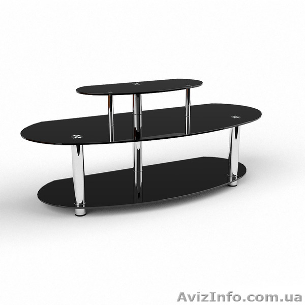 Элегантная стеклянная тумбочка "Орбит" - <ro>Изображение</ro><ru>Изображение</ru> #1, <ru>Объявление</ru> #1376083