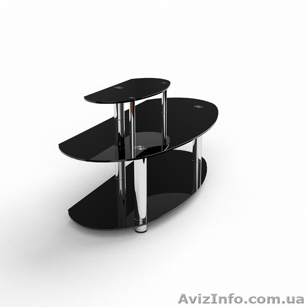 Элегантная стеклянная тумбочка "Орбит" - <ro>Изображение</ro><ru>Изображение</ru> #3, <ru>Объявление</ru> #1376083