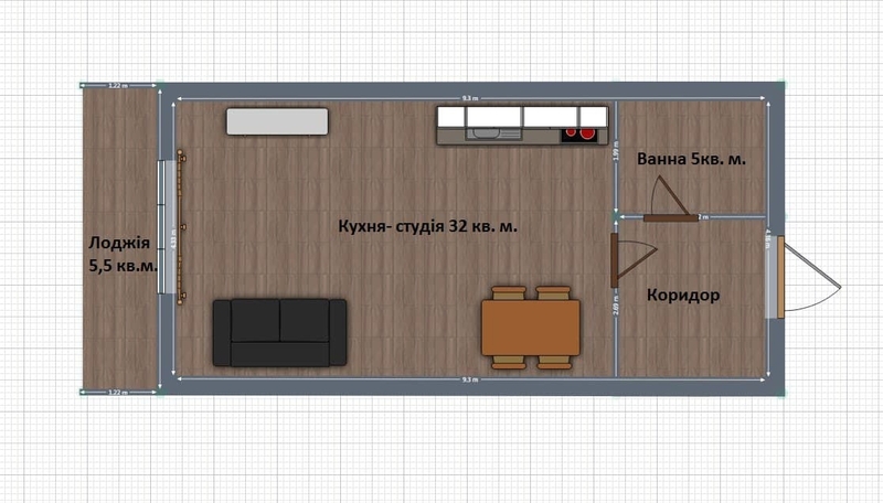 Однокімнатна квартира в новобудові. - <ro>Изображение</ro><ru>Изображение</ru> #9, <ru>Объявление</ru> #1699704